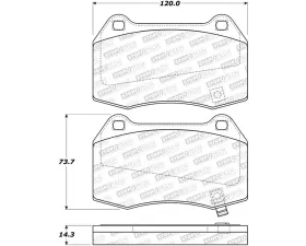 StopTech Street Brake Pads Front with Shims & Hardware for Nissan Sentra 2004-2006 2.5L 4-Cyl, Black, 308.09601