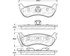 StopTech Performance Brake Pads for Honda Civic 2006-2011, Red 308.0964
