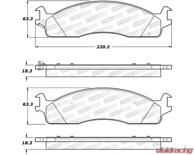 StopTech Brake Rotor, Front, Silver, for Ford Mustang 2015-2023, 308.0965 - 308.09650