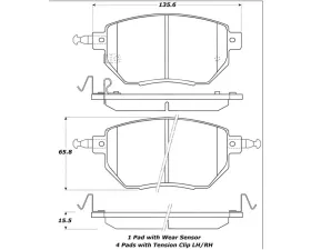 StopTech Brake Rotor, Front, Slotted, Silver, Ford Mustang 2015-2023, 308.0969