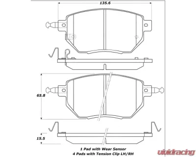 StopTech Brake Rotor, Front, Slotted, Silver, Ford Mustang 2015-2023, 308.0969 - 308.09690
