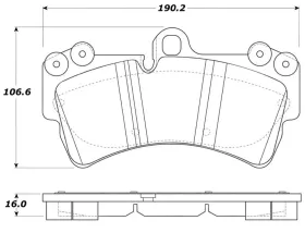 StopTech Brake Pads for Audi A4 2002-2008, Ceramic, Front, 308.0977