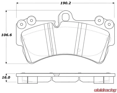 StopTech Brake Pads for Audi A4 2002-2008, Ceramic, Front, 308.0977 - 308.09770