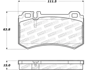 StopTech Brake Rotor, Front, Silver, for Honda Accord 2003-2007, 308.0984