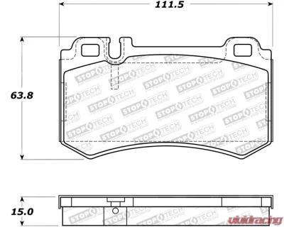 StopTech Brake Rotor, Front, Silver, for Honda Accord 2003-2007, 308.0984 - 308.09840