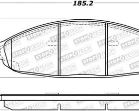 StopTech Brake Rotor Set, Front, Silver, for Honda Civic 2006-2011, 308.0997