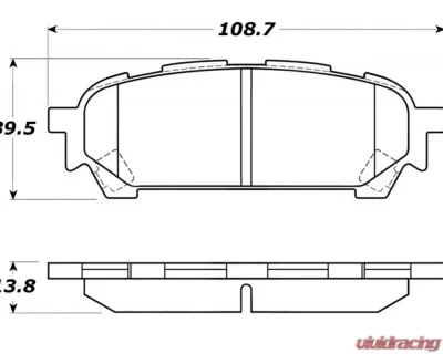 StopTech Brake Pads for Honda Civic 2006-2011, Front, Ceramic, 308.1004 - 308.10040