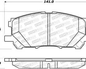 StopTech Brake Rotor Front, Silver, for Ford Mustang 2015-2023, 308.1005