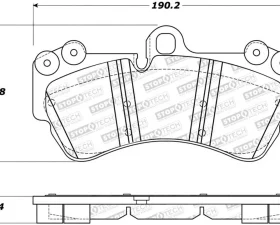 StopTech Street Brake Pads with Shims/Hardware Front