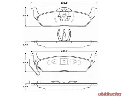 StopTech Brake Pads for Honda Civic 2001-2005, Ceramic, Front - 308.1012 - 308.10120