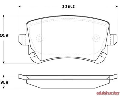 StopTech Brake Pads for Ford Mustang 2015-2023, Ceramic, Front, 308.1018 - 308.10180