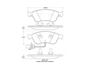 StopTech Brake Rotor, Front, Silver, for Ford Mustang 2015-2023, 308.1024