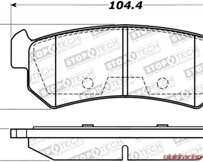 StopTech Brake Rotor Set, Front, Silver, for Honda Civic 2006-2011, 308.1036 - 308.10360