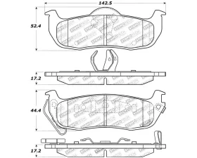 StopTech Brake Pads for Ford Mustang 2015-2023, Ceramic, Front, 308.1041