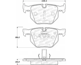 StopTech Brake Rotors, Front, Black, for Ford Mustang 2015-2023, 308.1042