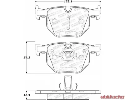 StopTech Brake Rotors, Front, Black, for Ford Mustang 2015-2023, 308.1042 - 308.10420