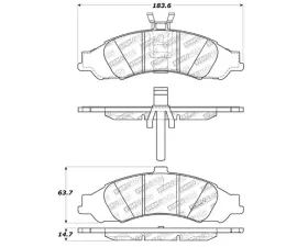 StopTech Brake Rotor Set - Front, Black, for Honda Civic 2006-2011, 308.1043