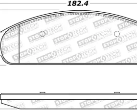 StopTech Brake Pads for BMW 3 Series 2006-2013, Front, Red, 308.107