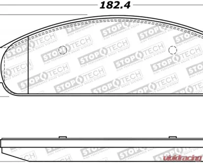 StopTech Brake Pads for BMW 3 Series 2006-2013, Front, Red, 308.107 - 308.10700