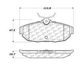 StopTech Brake Pads for Ford Mustang 2005-2014, Ceramic, Front, 308.1082