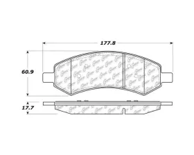 StopTech Brake Pads for Honda Civic 2006-2011, Front, Ceramic, 308.1084