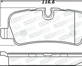StopTech Brake Pads for Ford Mustang 2015-2023, Ceramic, Front - 308.1099