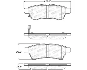 StopTech Brake Pads for Ford Mustang 2015-2023, Ceramic, Front 308.11