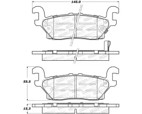 StopTech Brake Pads - Front, Red, for BMW 3 Series 2007-2013, 308.112