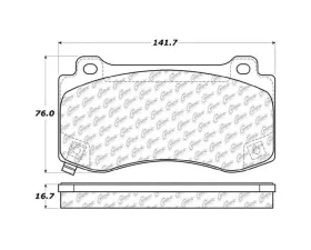 StopTech Performance Brake Pads for Honda Civic 2006-2011, Red 308.1149