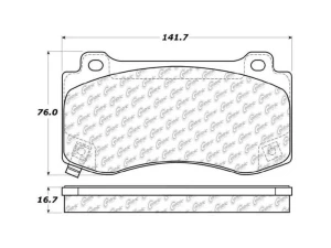 StopTech Performance Brake Pads for Honda Civic 2006-2011, Red 308.1149 - 308.11490 - Image 3