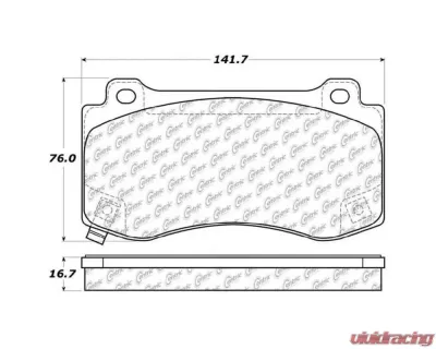 StopTech Performance Brake Pads for Honda Civic 2006-2011, Red 308.1149 - 308.11490
