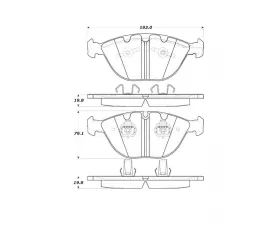 StopTech Performance Brake Pads for Honda Civic 2006-2011, Ceramic 308.1151