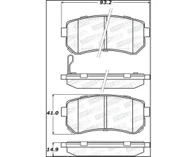 StopTech Brake Rotor, Front, Black, for Honda Civic 2006-2011, 308.1157