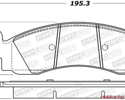 StopTech Performance Brake Pads - Front, Red, Honda Civic 2006-2011, 308.1158 - 308.11580