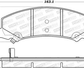 StopTech Performance Brake Pads for Honda Civic 2006-2011, Red, 308.1159