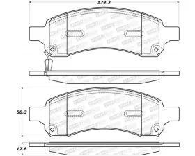 StopTech Performance Brake Pads for Honda Civic 2006-2011, Front, 308.1169