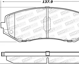 StopTech Brake Rotor, Front, Silver, for Honda Civic 2006-2011 - 308.1188
