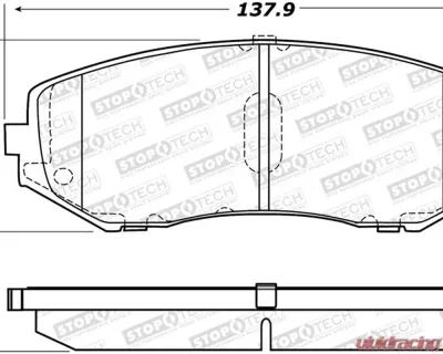 StopTech Brake Rotor, Front, Silver, for Honda Civic 2006-2011 - 308.1188 - 308.11880