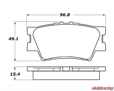 StopTech Brake Rotor Kit - Front, Black, for Honda Civic 2006-2011, 308.1212 - 308.12120