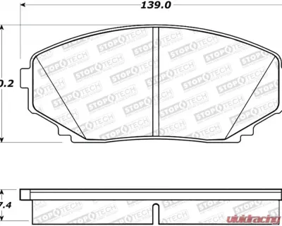 StopTech Brake Rotor Set, Front, Silver, for Honda Civic 2006-2011, 308.1258 - 308.12580