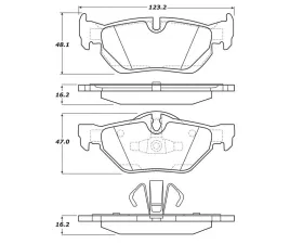 StopTech Brake Rotor Set, Front, Black, Ford Mustang 2015-2023, 308.1267