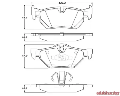 StopTech Brake Rotor Set, Front, Black, Ford Mustang 2015-2023, 308.1267 - 308.12670