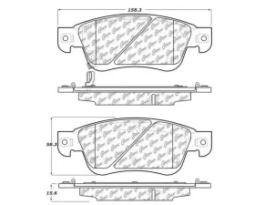 StopTech Brake Pads, Front, Ceramic, Black - Honda Civic 2006-2011 308.1287