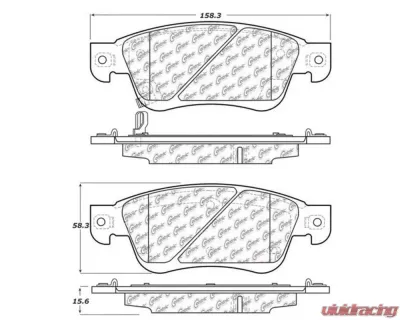 StopTech Brake Pads, Front, Ceramic, Black - Honda Civic 2006-2011 308.1287 - 308.12870