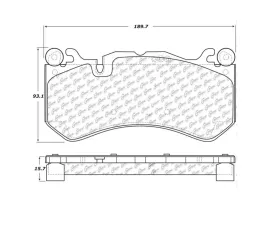 StopTech Brake Pads for Honda Civic 2006-2011, Front, Ceramic, 308.1291