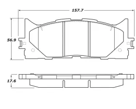 StopTech Brake Pads for Honda Civic 2006-2011, Ceramic, Front, 308.1293