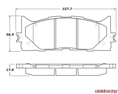 StopTech Brake Pads for Honda Civic 2006-2011, Ceramic, Front, 308.1293 - 308.12930