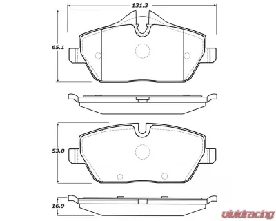 StopTech Brake Pads for Honda Civic 2006-2011, Ceramic, Front, 308.1308 - 308.13080