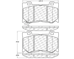 StopTech Brake Pads - Performance for Honda Civic 2006-2011, Red 308.1346