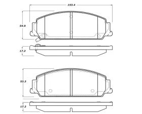 StopTech Brake Rotor, Front, Silver, Ford Mustang 2015-2023, 308.1351